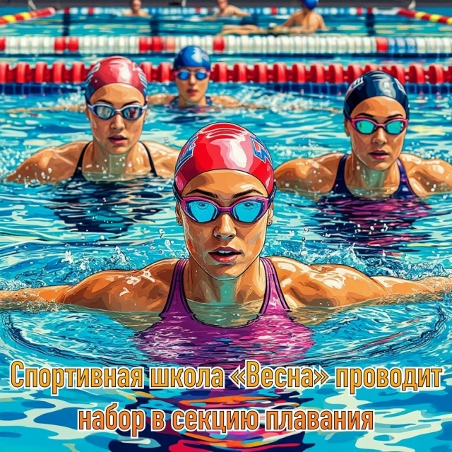 Набор в бюджетную секцию плавания